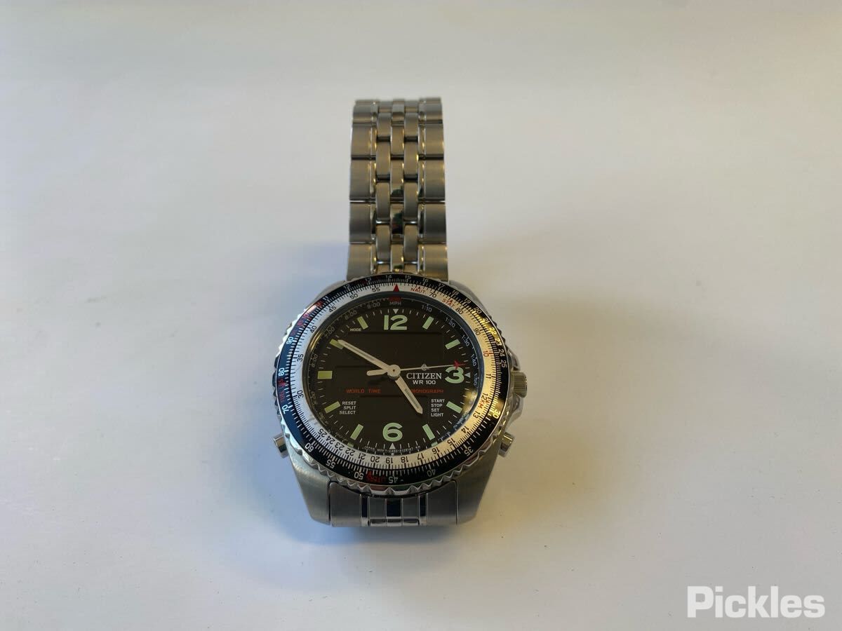 Citizen world best sale time chronograph wr100